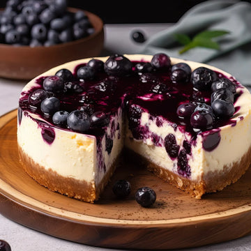 Blueberry Baked Cheesecake – 6″